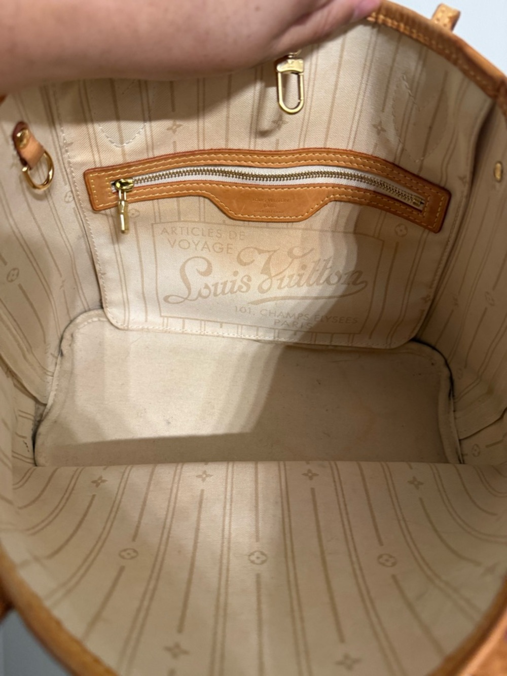 Louis Vuitton Neverfull PM Damier Azur with COA - Picture 8 of 13